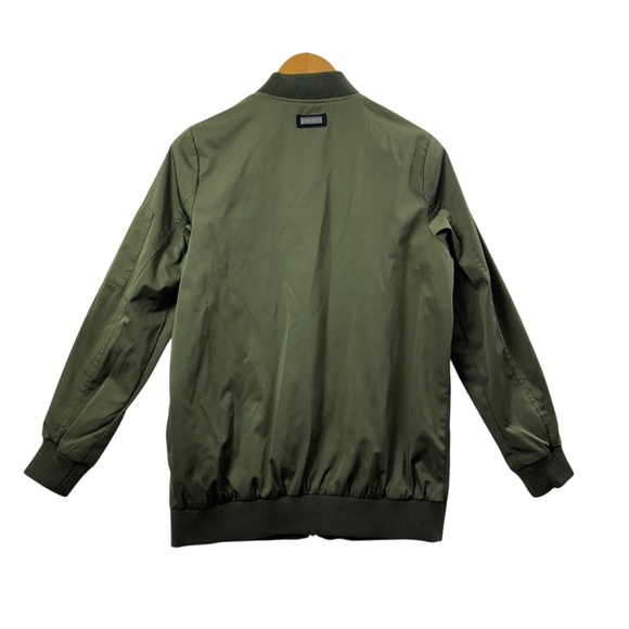 Bernardo Mens Olive Green Bomber Jacket Lightweight Small Jacket Casual Cargo - Picture 2 of 10